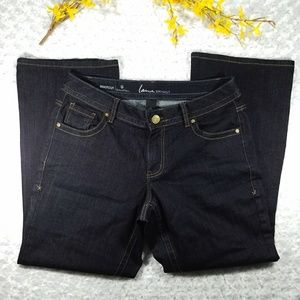 LANE BRYANT • genius fit bootcut dark wash jeans